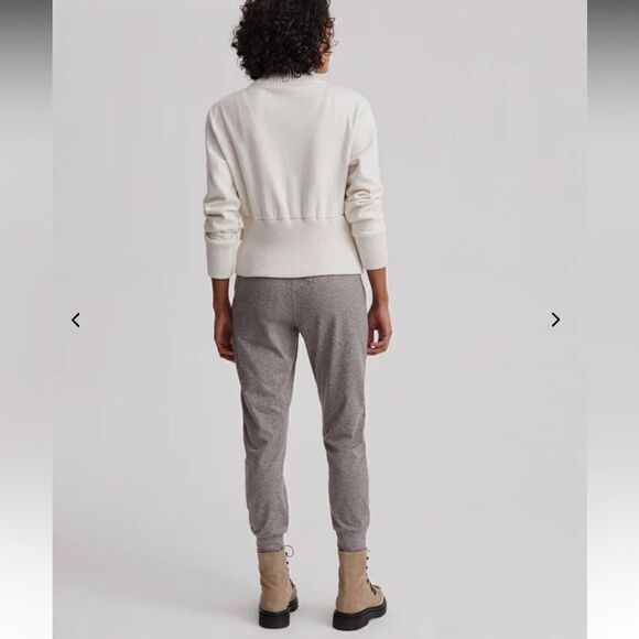 Varley Duke Jogger Plum Kitten Marl Brown Plush Technical Jersey Women’s SIZE XS - Picture 2 of 13